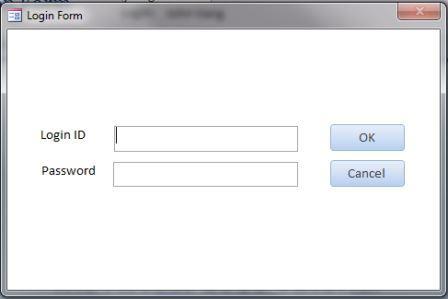 login form