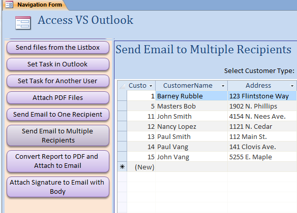 Microsoft Access Sample Files