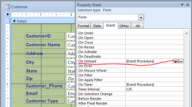 vba access close current form