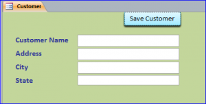 blank form after save