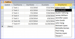 select emp from lookup