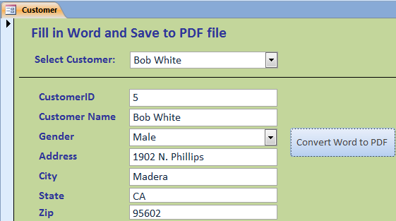 Sending MS Access Reports To PDF Via VBA Code