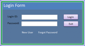 new login form