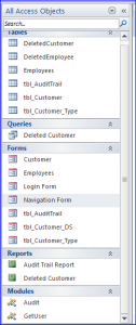 audit trail table form