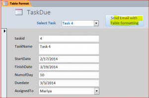 format table