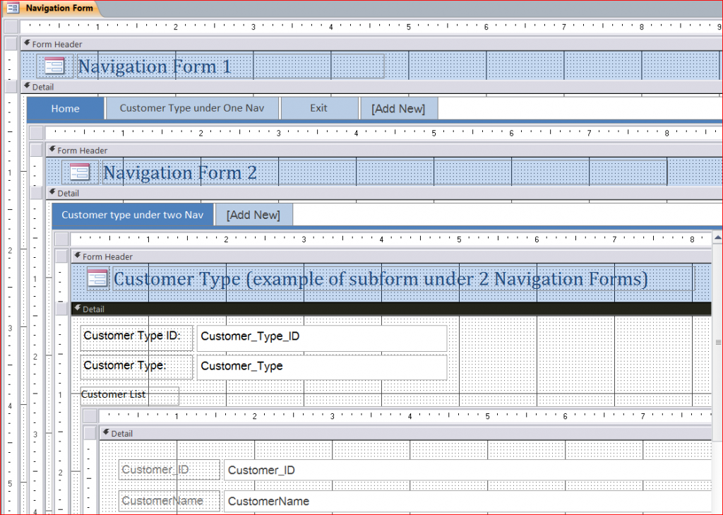 Design under two nav