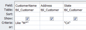 Example of using a Criteria in Query: MS Access – iAccessWorld.com